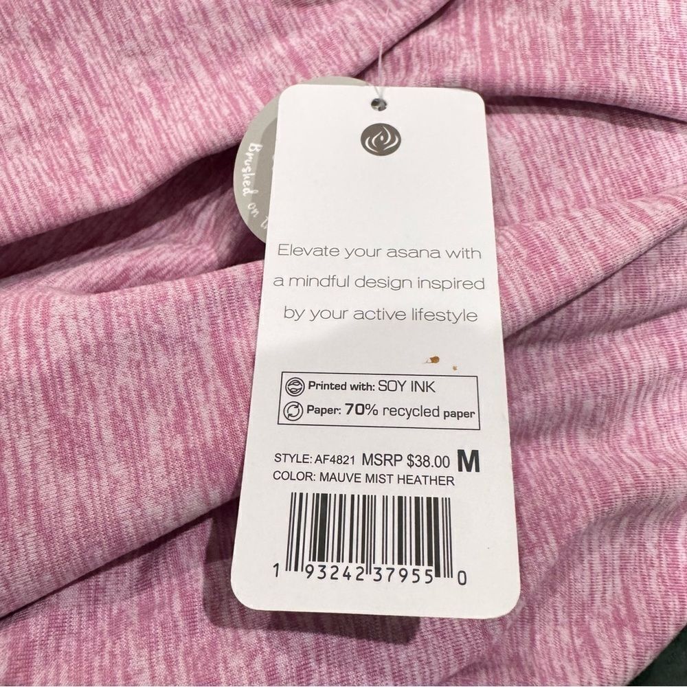 NEW Apana Mauve Fleece Lined Long Sleeve Top Women’s Medium - Picture 3 of 3